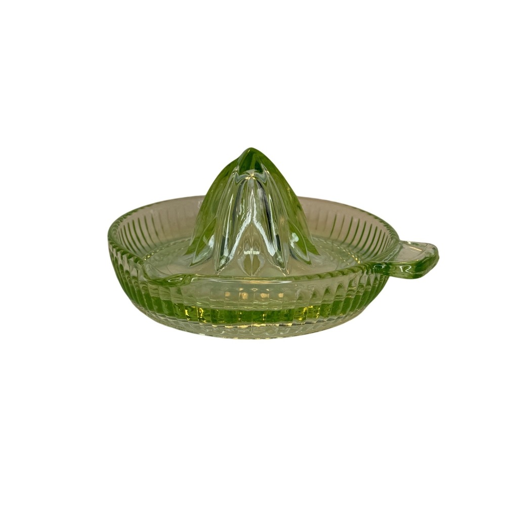 Green Glass Citrus Juicer